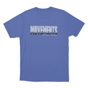 Movements Gradient Logo Unisex T Shirt Blue