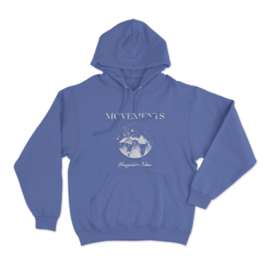 Movements Happier Now Unisex Hoodie Blue